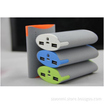 High Brightness 2 LED Flashlight Mobile Power Bank 5200mAh with 18650 Lithium Ion Battery (AM-PB25)